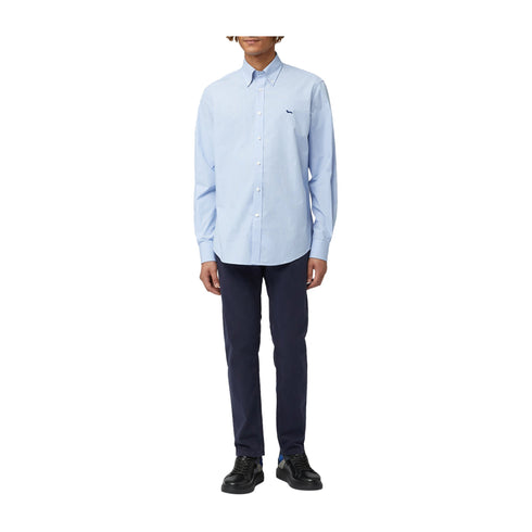 HARMONT & BLAINE Camicia elegante Camicia Uomo Microvichy Celeste - Francavilla Moda